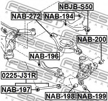 Ca Nissa Ca Control Arm Trailing Arm Bush For Nissa