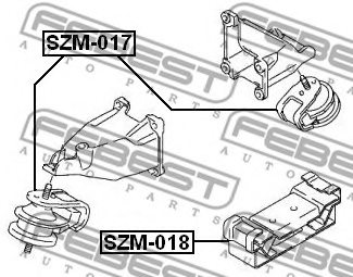 1171065J00,SUZUK 11710-65J00 Engine Mounting for SUZUK