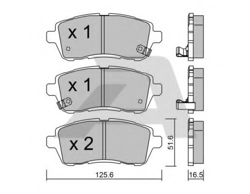 04465B1190,DAIHA 04465-B1190 Brake Pad Set, disc brake for DAIHA