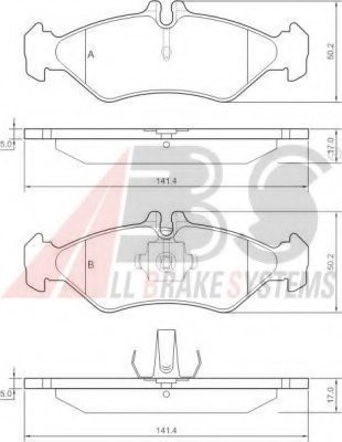 2D0698451A,VW 2D0.698.451A Brake Pad Set, disc brake for VW