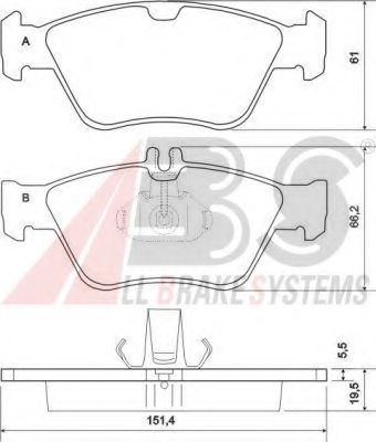 0024209620,MERCE 002 420 96 20 Brake Pad Set, disc brake for MERCE