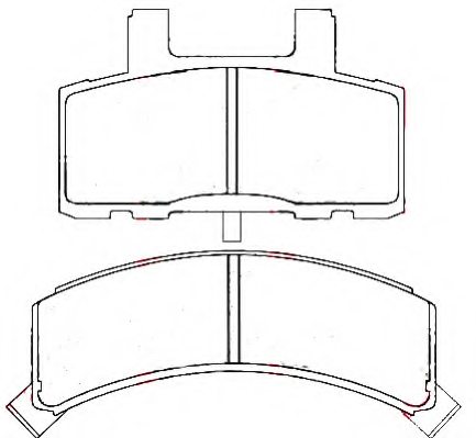 18029805,GENERAL MOTORS 18029805 Brake Pad for GENERAL MOTORS