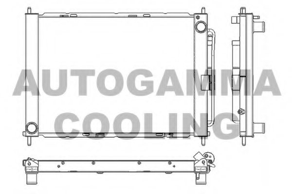 8200369308,RENAULT 8200369308 Radiator, engine cooling for RENAULT