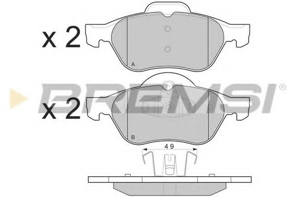 410601237R,RENAU 4106 012 37R Brake Pad Set, disc brake for RENAU