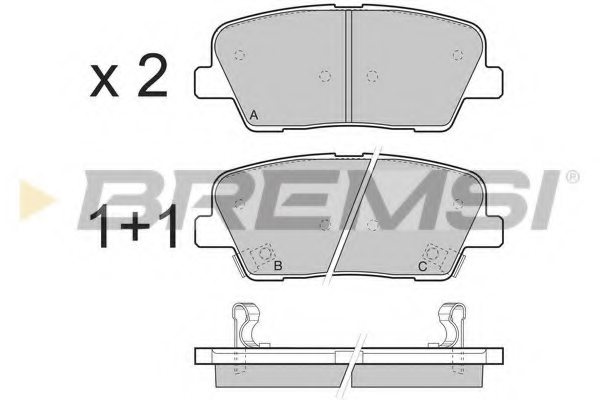 583022PA70,KIA 58302-2PA70 Brake Pad Set, disc brake for KIA