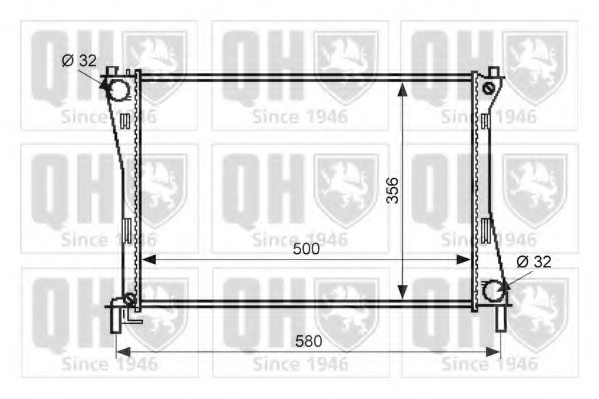 1141490,FORD 1141490 Radiator, engine cooling for FORD