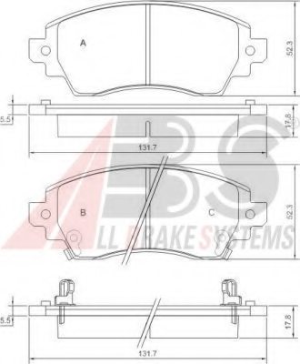 0446502030,TOYOT 04465-02030 Brake Pad Set, disc brake for TOYOT