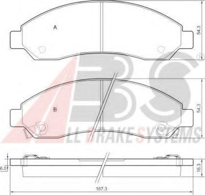 8973682520,ISUZU 8973682520 Brake Pad Set, disc brake for ISUZU