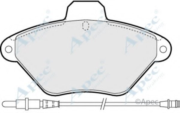 425292,PEUGE 425292 Brake Pad Set, disc brake for PEUGE