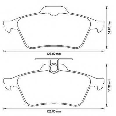 1605065,OPEL 1605065 Brake Pad Set, disc brake for OPEL