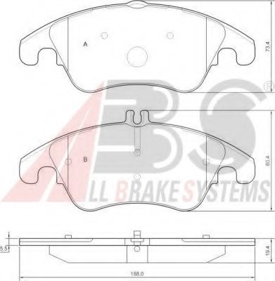 0074207520,MERCE 0074207520 Brake Pad Set, disc brake for MERCE