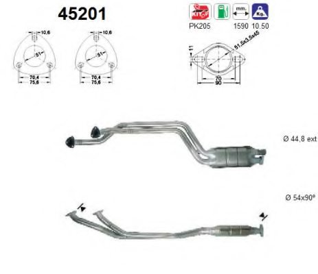 18301728038,BMW 18301728038 Catalytic Converter for BMW