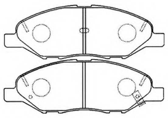 41060AX085,NISSA 41060-AX085 Brake Pad Set, disc brake for NISSA