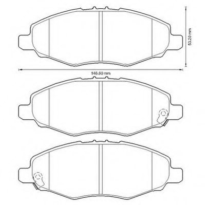 044650K040,TOYOT 04465-0K040 Brake Pad Set, disc brake for TOYOT