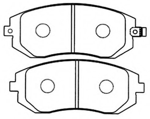 26296SA030,SUBAR 26296-SA030 Brake Pad Set, disc brake for SUBAR