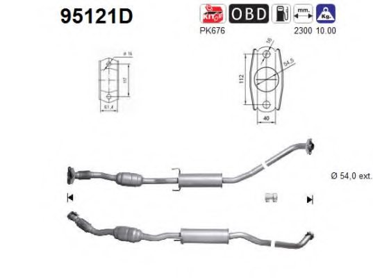 174100G101,TOYOT 174100G101 Catalytic Converter for TOYOT