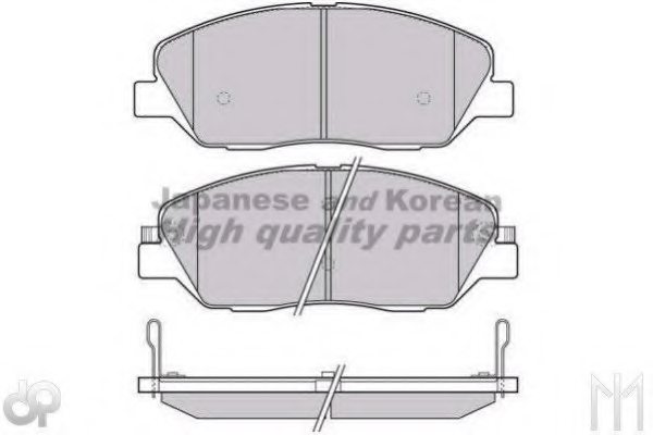 581012BA10,HYUNDAI 58101-2BA10 Brake Pad Set, disc brake for HYUNDAI
