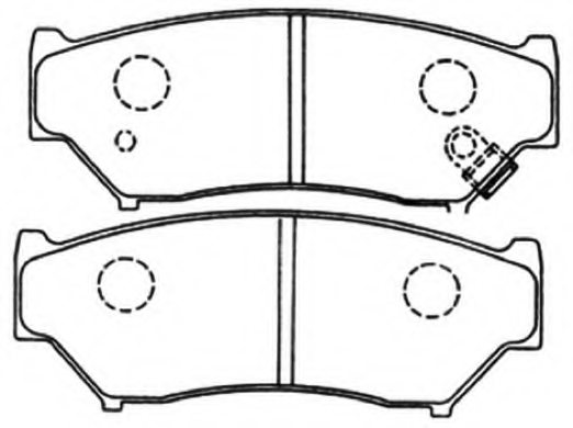 5520065D01,SUZUK 5520065D01 Brake Pad Set, disc brake for SUZUK