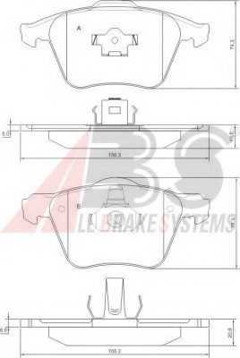 30769125,VOLVO 30769125 Brake Pad Set, disc brake for VOLVO