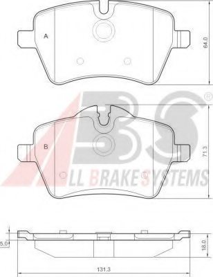 34116770251,MINI 34 11 6 770 251 Brake Pad Set, disc brake for MINI