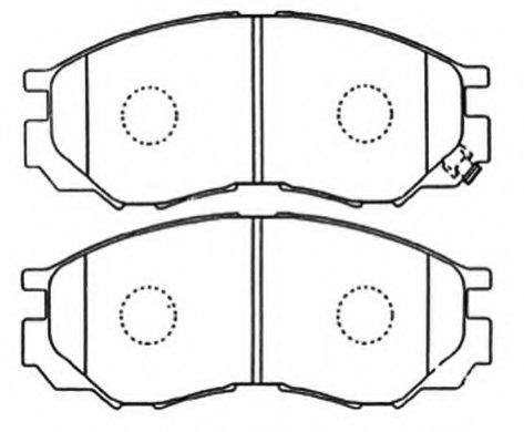 AN433WK,AKE AN-433WK Brake Pad Set, disc brake for AKE