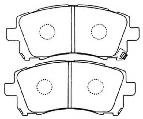 26296AC040,SUBAR 26296AC040 Brake Pad Set, disc brake for SUBAR