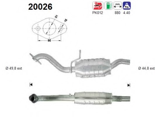 1229525,FORD 1229525 Catalytic Converter for FORD