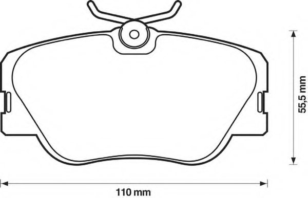 A0024202320,MERCE A 002 420 23 20 Brake Pad Set, disc brake for MERCE