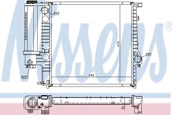 17111469176,ALPINA 1711.1.469.176 Radiator, engine cooling for BMW