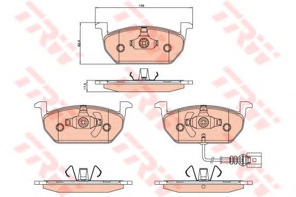 5Q0698151C,VW 5Q0698151C Brake Pad Set, disc brake for VW