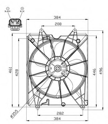 19030RYEA11,HONDA 19030RYEA11 Fan, radiator for HONDA