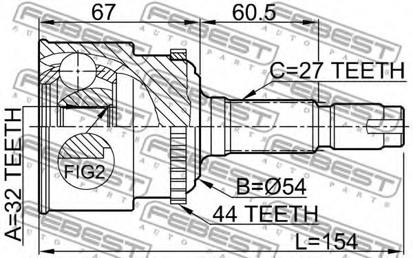 28321FE191,OEM 28321FE191 CV Half Shaft Assembly for OEM