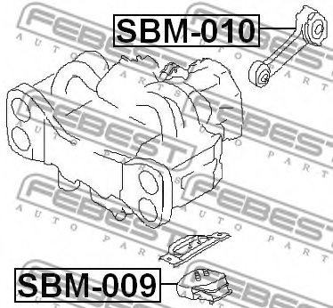 41022FA000,SUBARU 41022FA000 Motor Mount for SUBARU