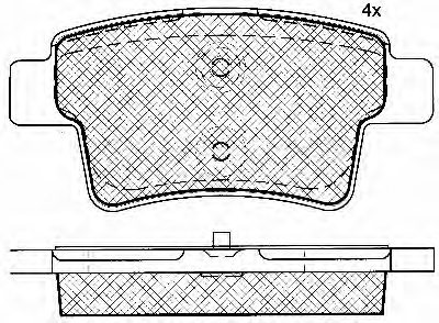 425432,CITRO 425432 Brake Pad Set, disc brake for CITRO