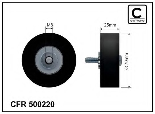 1754059,FORD 1754059 Deflection/Guide Pulley, v-ribbed belt for FORD