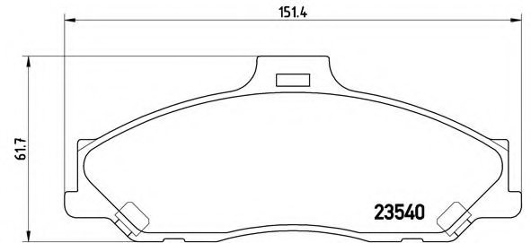 4509599,ford Usa 4509599 Brake Pad Set, Disc Brake For Ford Usa