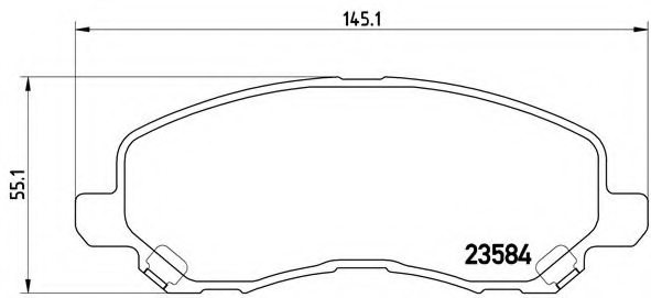 T1274,PAGID T1274 Brake Pad Set, disc brake for PAGID