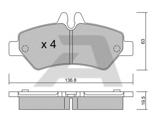 0044206920,MERCE 004 420 69 20 Brake Pad Set, disc brake for MERCE