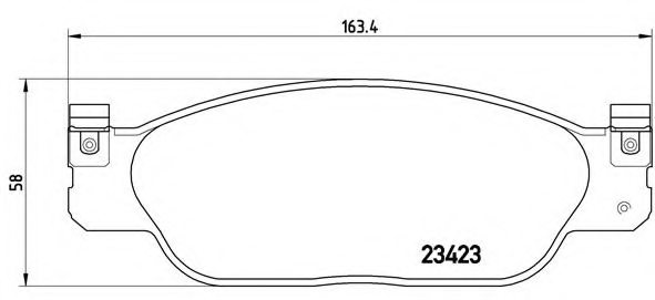 XR813324,JAGUA XR 813324 Brake Pad Set, disc brake for JAGUA