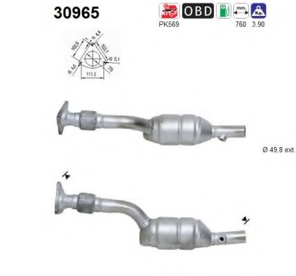 8200189550,RENAU 8200189550 Catalytic Converter for RENAU