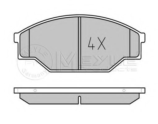 0446535320,TOYOT 04465-35320 Brake Pad Set, disc brake for TOYOT