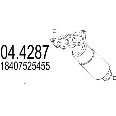 18407525455,BMW 18407525455 Catalytic Converter for BMW