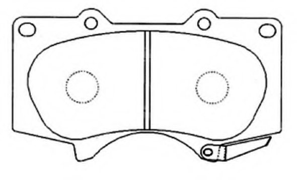 0446535290,TOYOT 04465-35290 Brake Pad Set, disc brake for TOYOT