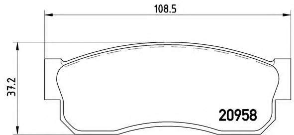 4106001A25,NISSA 41060-01A25 Brake Pad Set, disc brake for NISSA