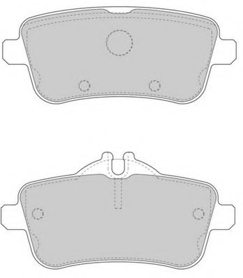 0064203320,MERCE 0064203320 Brake Pad Set, disc brake for MERCE