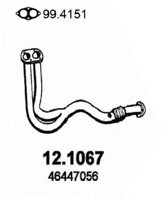 46465259,LANCIA 46465259 Exhaust Pipe for LANCIA