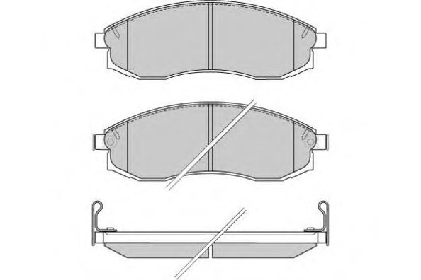 410601E090,NISSA 41060-1E090 Brake Pad Set, disc brake for NISSA