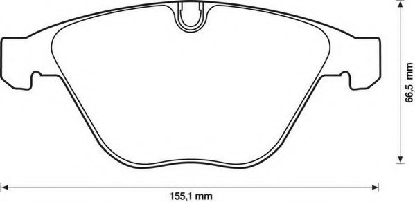 34116764540,BMW 34 11 6 764 540 Brake Pad Set, disc brake for BMW