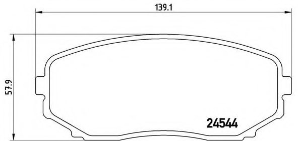 EHY53328ZA,MAZDA EHY5-33-28ZA Brake Pad Set, disc brake for MAZDA