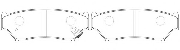 5520065000,SUZUK 55200-65000 Brake Pad Set, disc brake for SUZUK